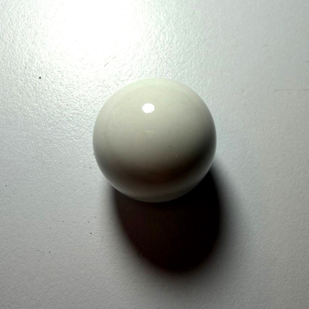 Vintage Porcelain Drawer Pull Cabinet Knobs Round 1" Ball Off White No Screw